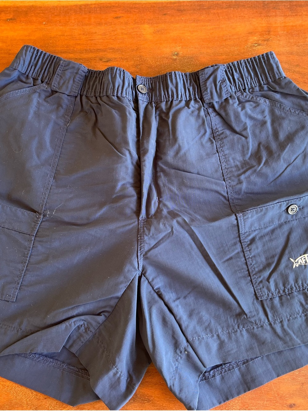 AFTCO Navy Blue Men's Fishing Shorts